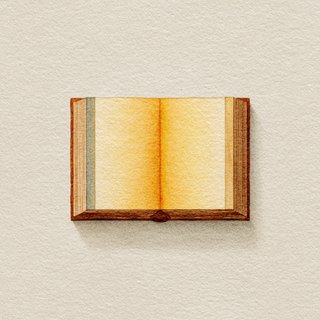 Open book glowing softly